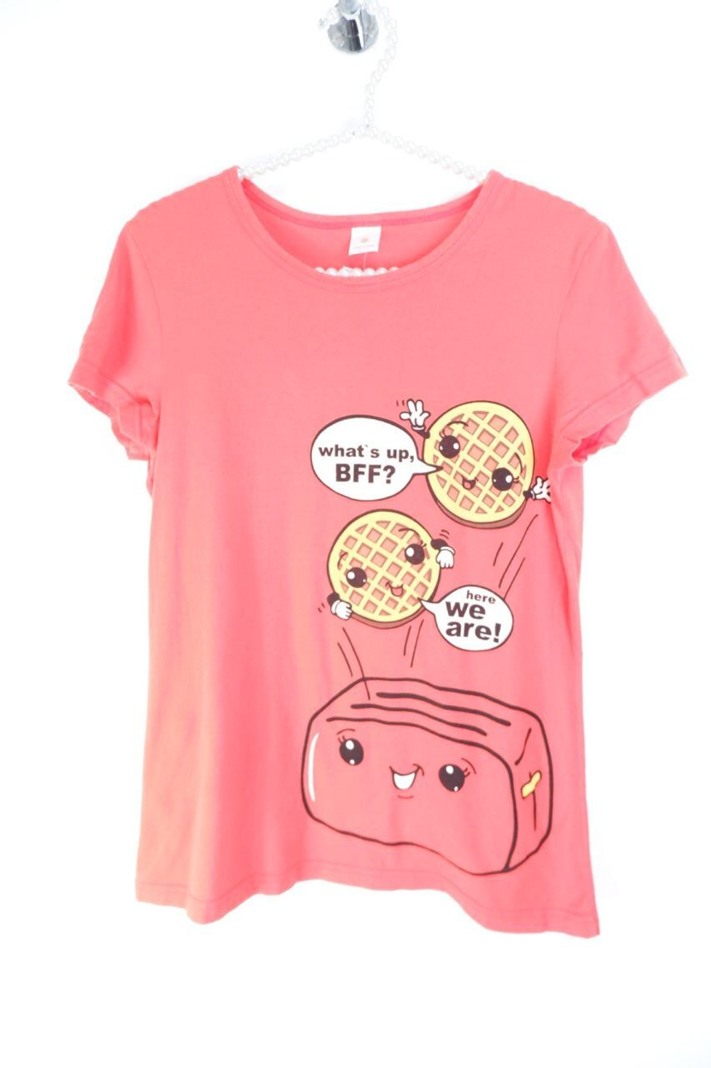 Футболка яркая с забавным принтом 44 размер