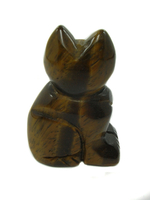 Кошка из тигрового глаза crys033-tg