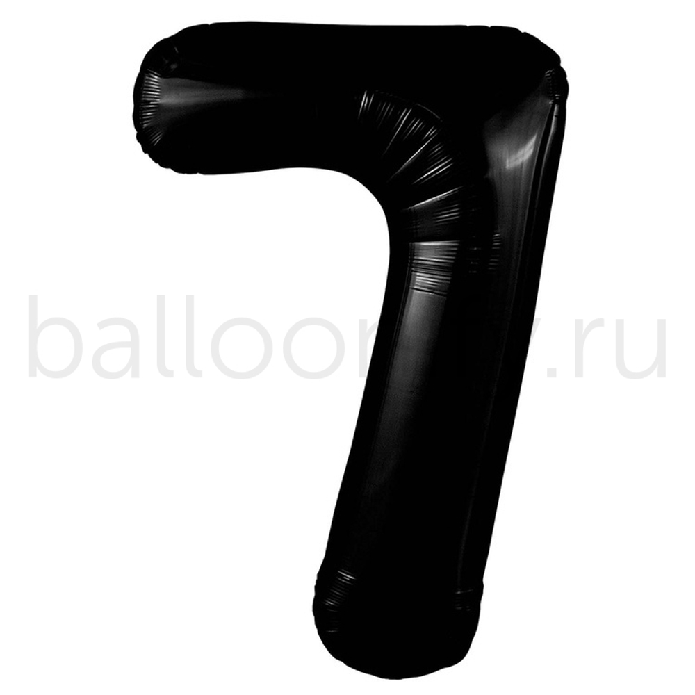 Шар ЦИФРА 7 Пастель Black 40" 102 см
