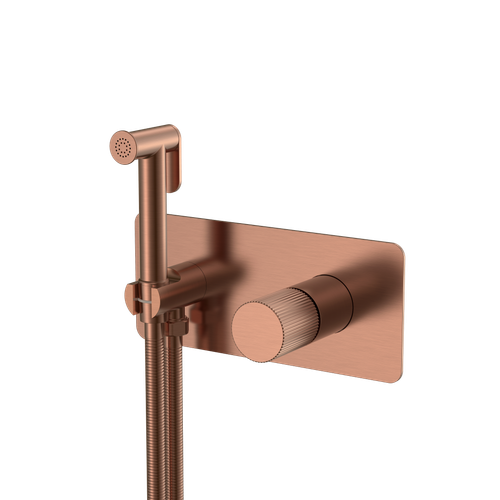 Смеситель гигиенический STICK COPPER BRUSHED ручка LINEA