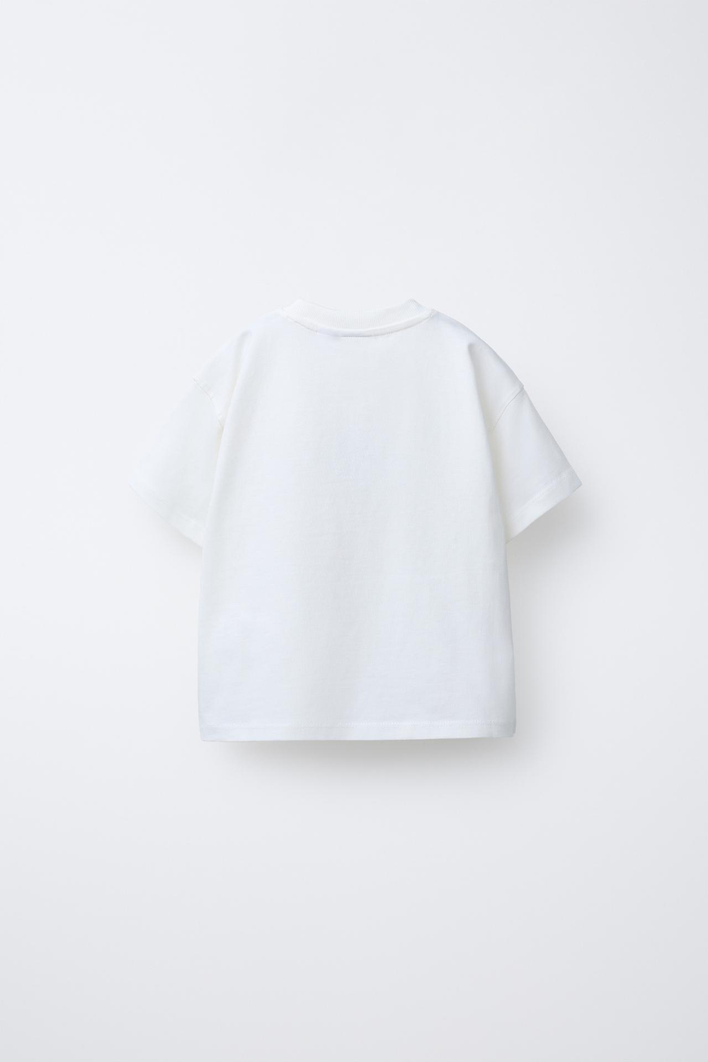 ZARA ФУТБОЛКА С ПРИНТОМ «ЖИВОТНЫЕ», ЭКРЮ