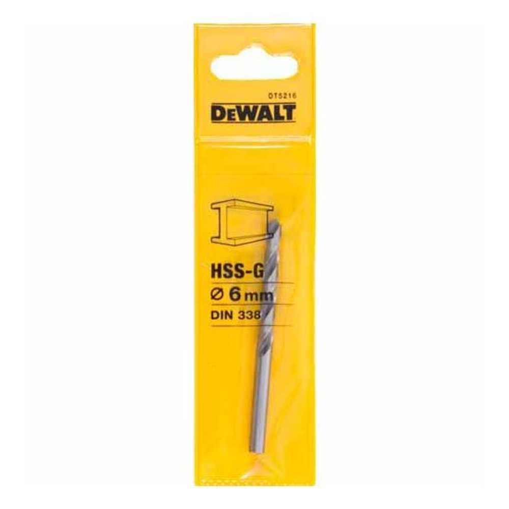 Сверло по металлу HSS-G (6х93х57 мм) DEWALT DT5216