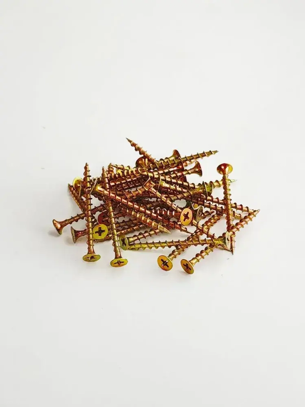 Саморезы по дереву, желтые, 3,5х51 мм, 500 шт.