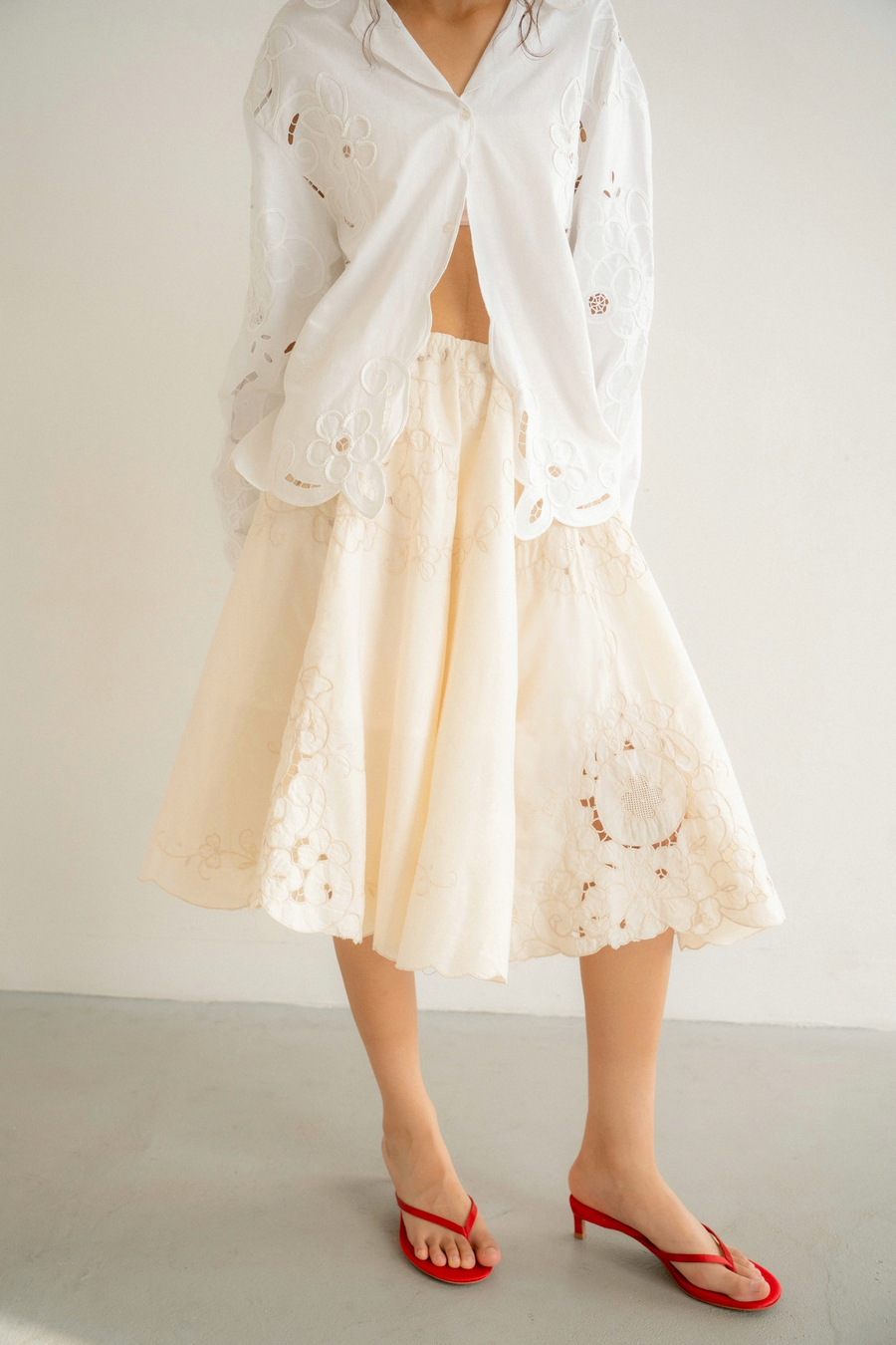 Юбка в ирисовом оттенке