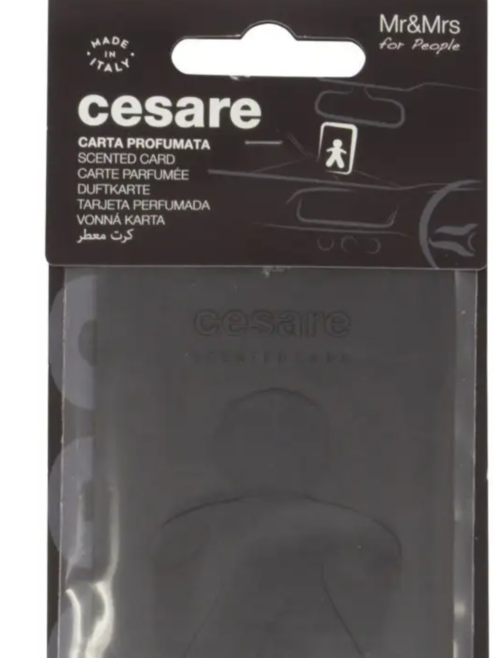 CESARE CARD/ черный/CEDAR WOOD/ (Кедр Аромакарточка для автомобиля)