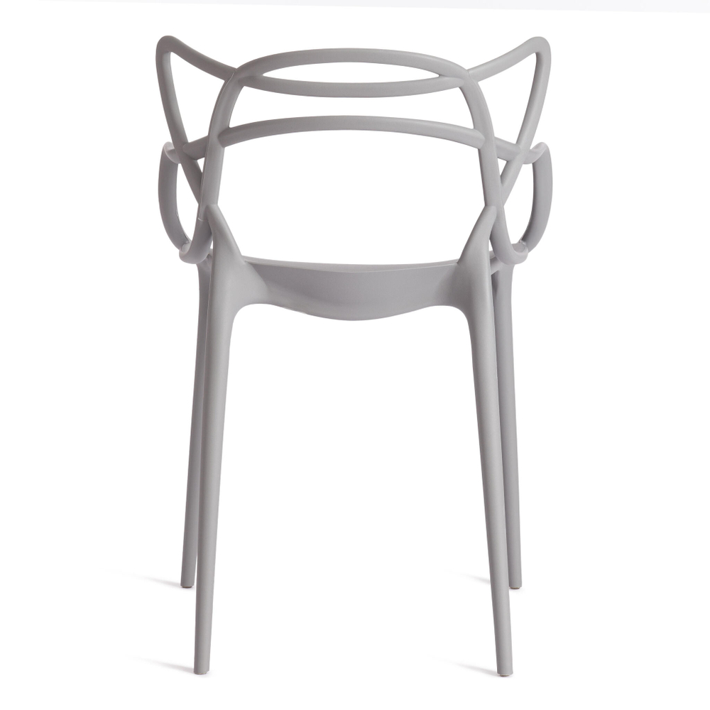 Стул Cat Chair (mod. 028) пластик, 53 x 59 x 82,5 см, темно-серый (Dark grey NX-GR-20) (Комплект из 2 шт.)
