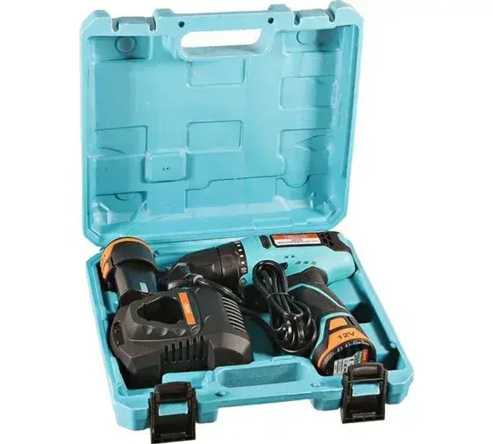 Шуруповерт, 30 мм, 12 В, 1400 об/мин, патрон - быстрозажимной, разноцветный, надежный