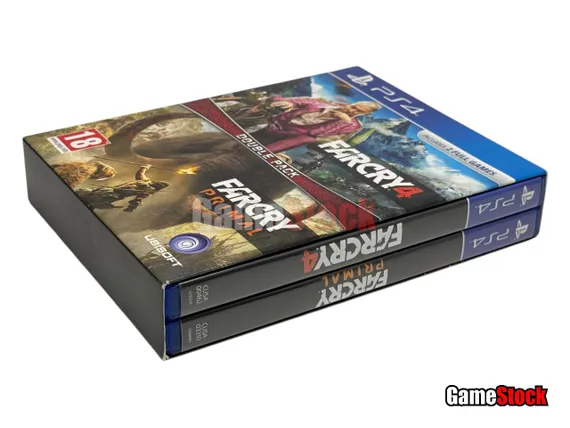 PS4 Far Cry 4 + Far Cry Primal Double Pack (Б/У, Полностью на русском языке, CUSA-00462/03310)