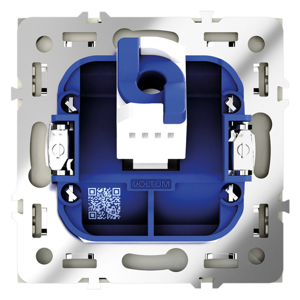 Розетка компьютерная встраиваемая VOLTUM S70 RJ45 кат.6, (сталь)