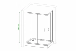 Душевой уголок Royal Bath RB90HPD-C 90х90 матовый