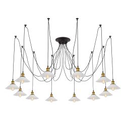 Citilux Эдисон CL451121 Люстра паук Венге Бронза