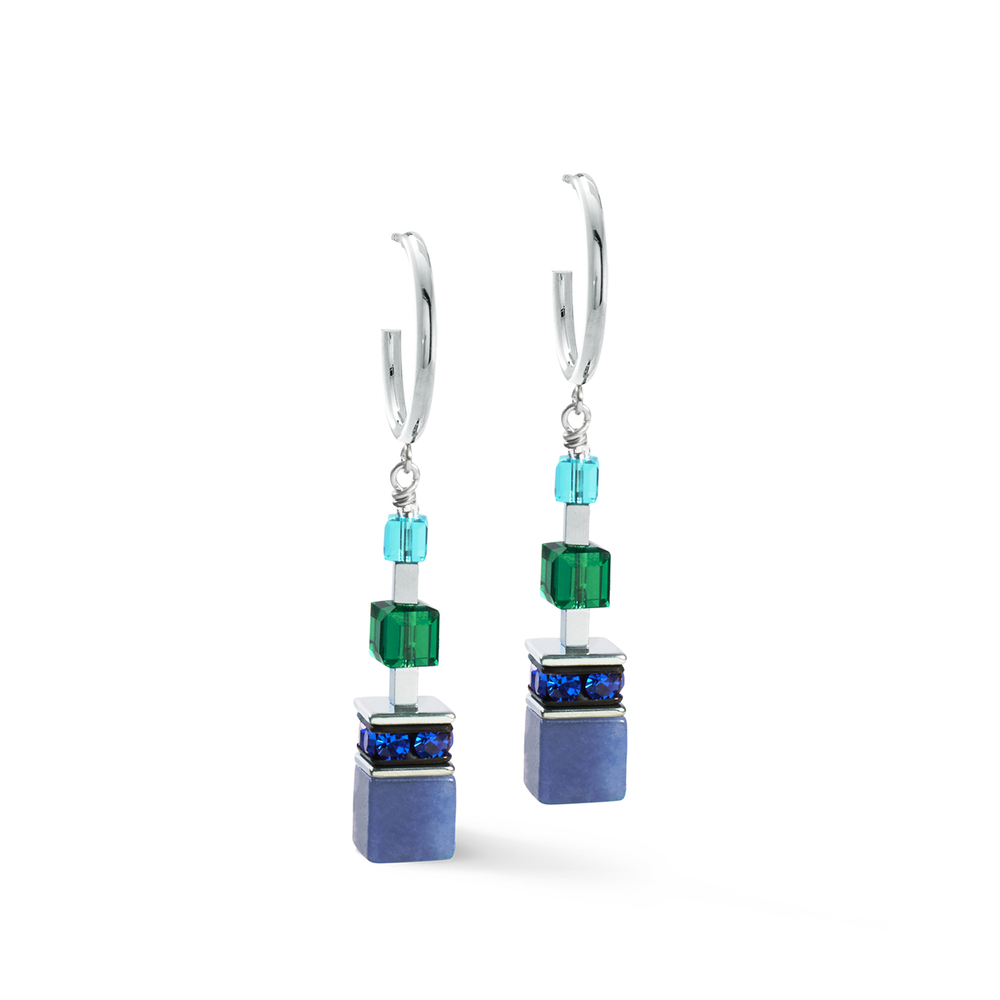 Серьги Coeur de Lion Blue-Green 3039/21-0705