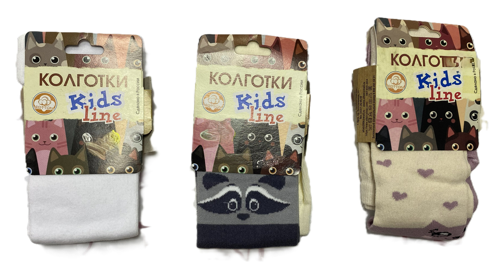 Колготки для девочки из 80% хлопка на рост 98-104 см , цвета в ассортименте