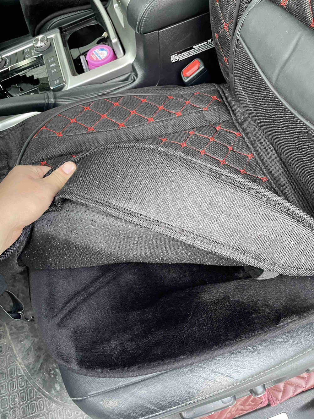 Комфорт (красный) / Чехол для переднего сиденья с подголовником, универсальный, без комплекта, серия: а-комфорт, (за 1 шт.) =