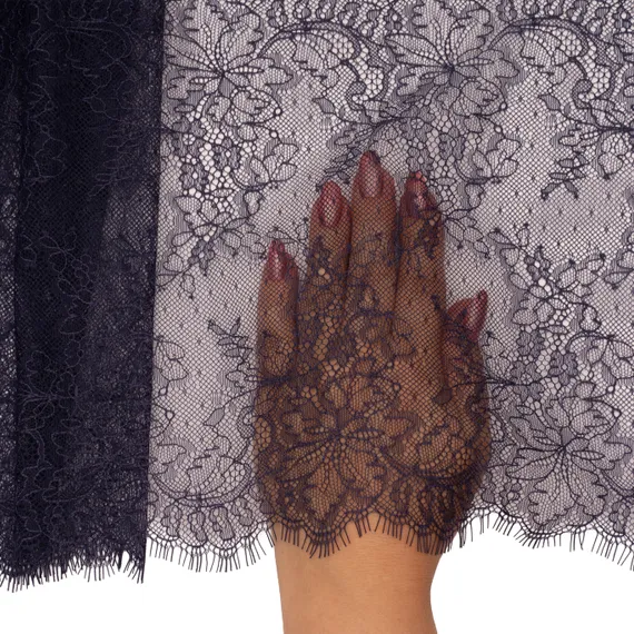 Кружево реснички темно-синее (23*290 см)