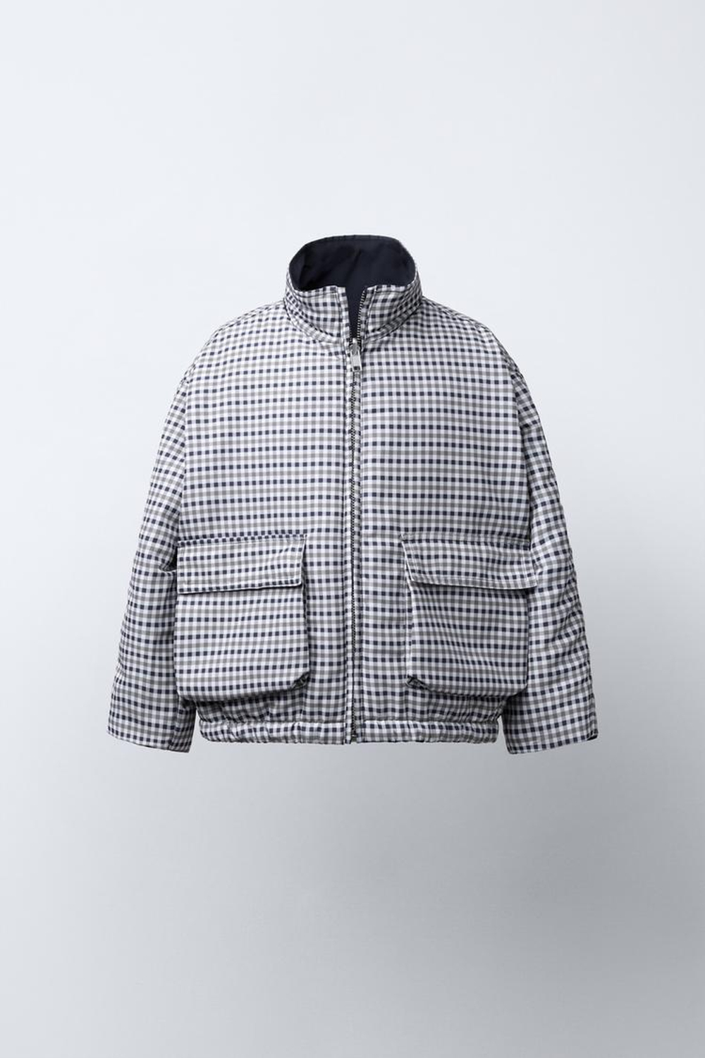 ZARA Х BENSIMON ®ДВУСТОРОННЯЯ ВОДОНЕПРОНИЦАЕМАЯ КУРТКА, СИНИЙ