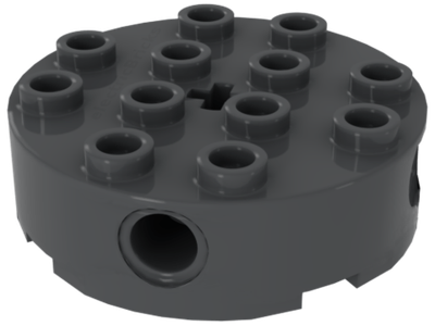 Lego 40шт Кирпич 4x4 круглый с 4 боковыми отверстиями под штифт и отверстием под центральную ось (те