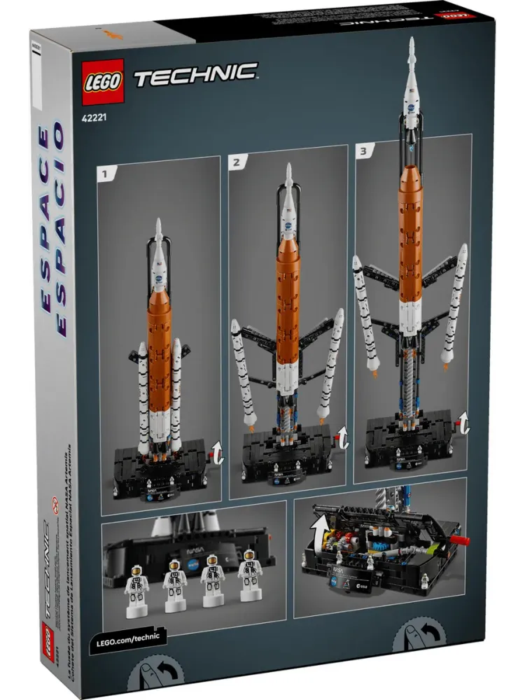 Конструктор Technic 42221 NASA Artemis SLS HeavyLift Rocket