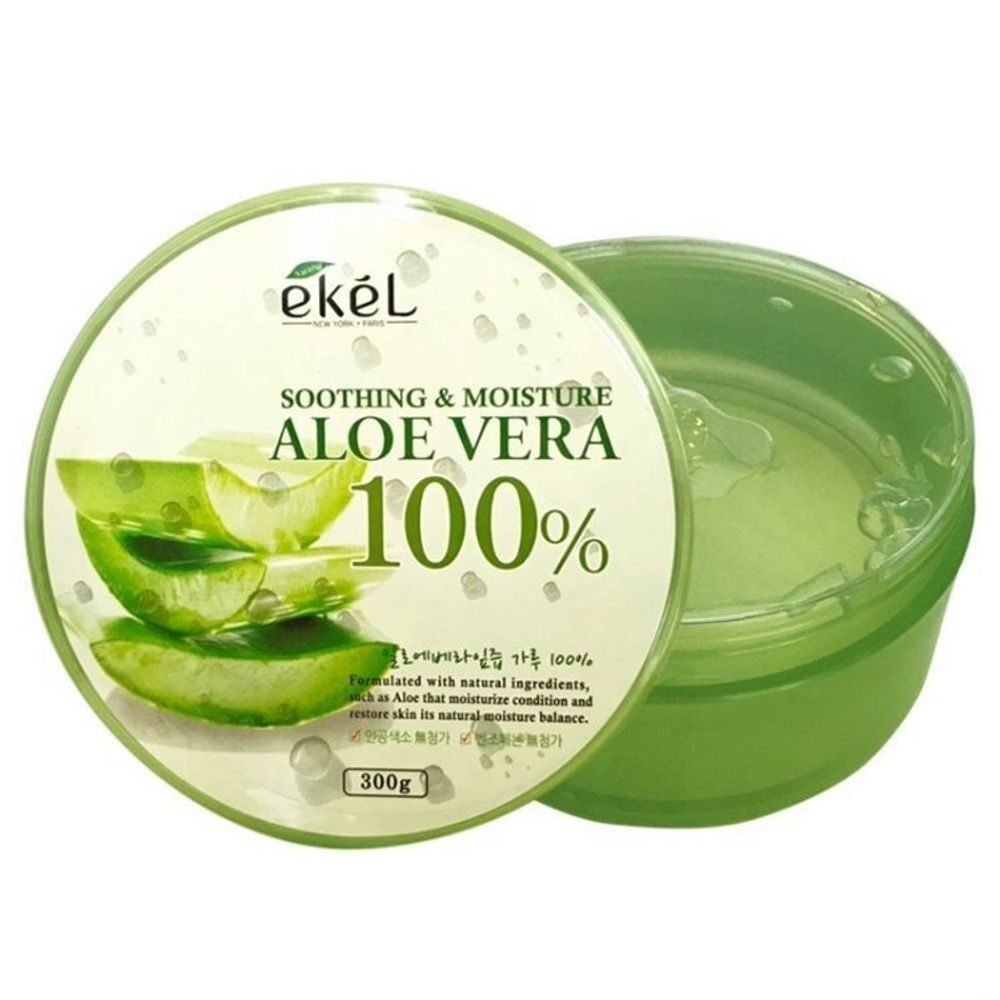 Ekel Soothing &amp; Moisture Aloe Vera 100% успокаивающей увлажняющий гель с экстрактом алоэ