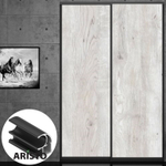 Дверь-купе ARISTO С, ЛДСП LAMARTY, профиль черный велюр (17 цветов)