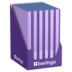 Папка с пружинным скоросшивателем Berlingo "Haze" А4, 17мм, 600мкм, с внутр. карманом, сиреневая, софт-тач