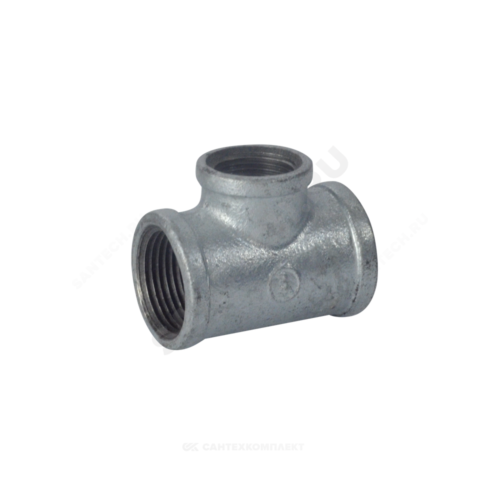 Тройник переходной чугун оц Ду 40х32 (1 1/2"х1 1/4") ВР/ВР Fittex PLUS