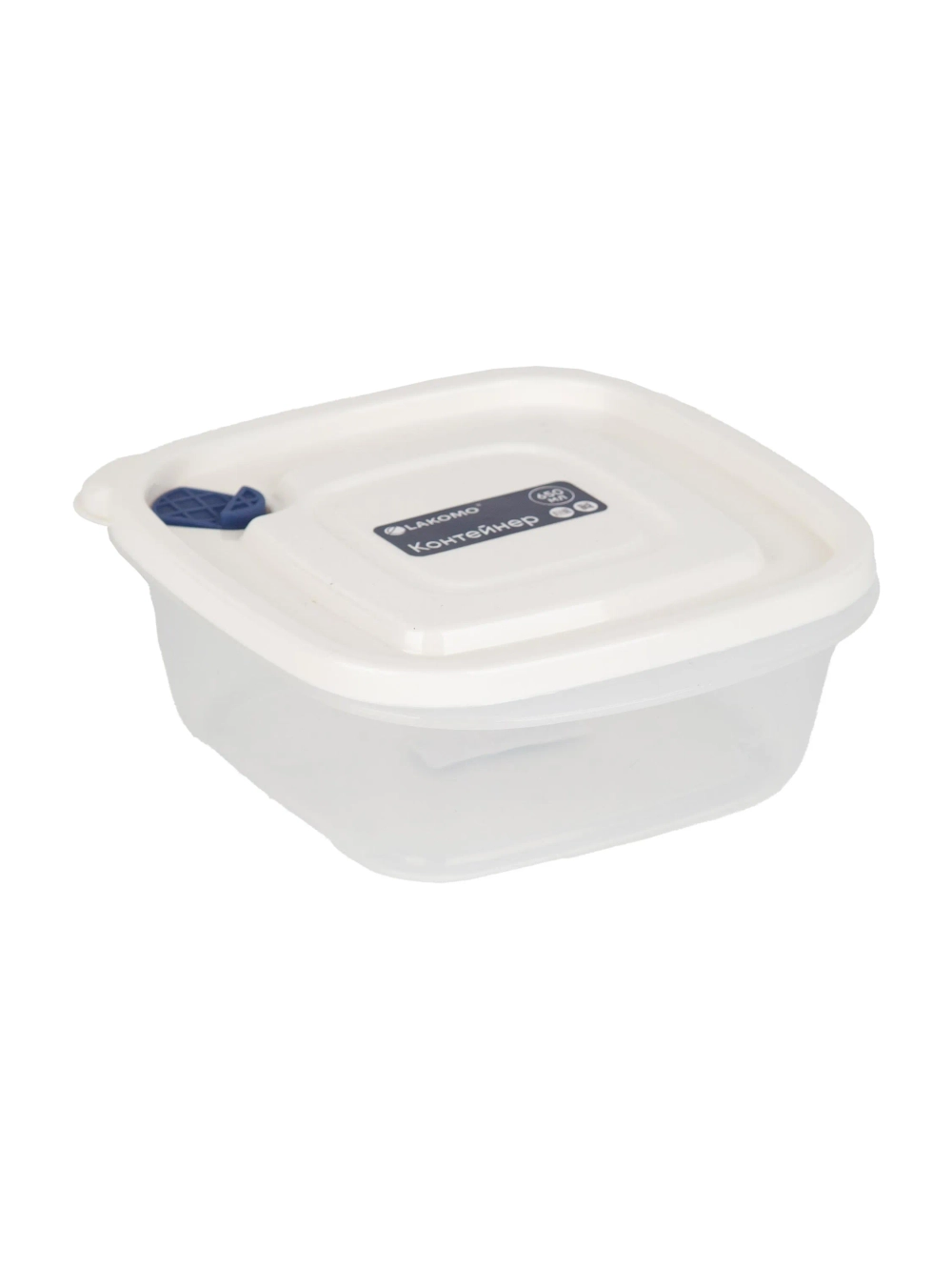 "Simple" Контейнер пластик 0,65л квад 16х14х6см