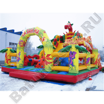 Большая и высокая горка "Саванна ПРОФИ"