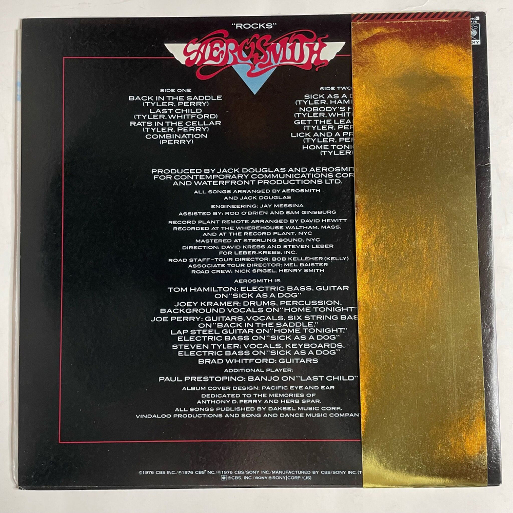 Винтажная виниловая пластинка LP Aerosmith Rocks (Japan 1976) (Obi) Get The Lead Out
