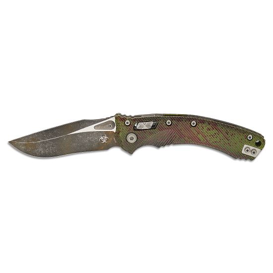 Нож Microtech Amphibian Outbreak Signature 137RL-1FLOBS с клинком из стали M390MK, рукоять Aluminum
