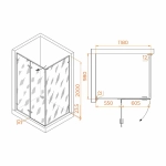 Душевой уголок RGW Stilvoll SV-040 353204020-11 120x100 стекло прозрачное/профиль хром