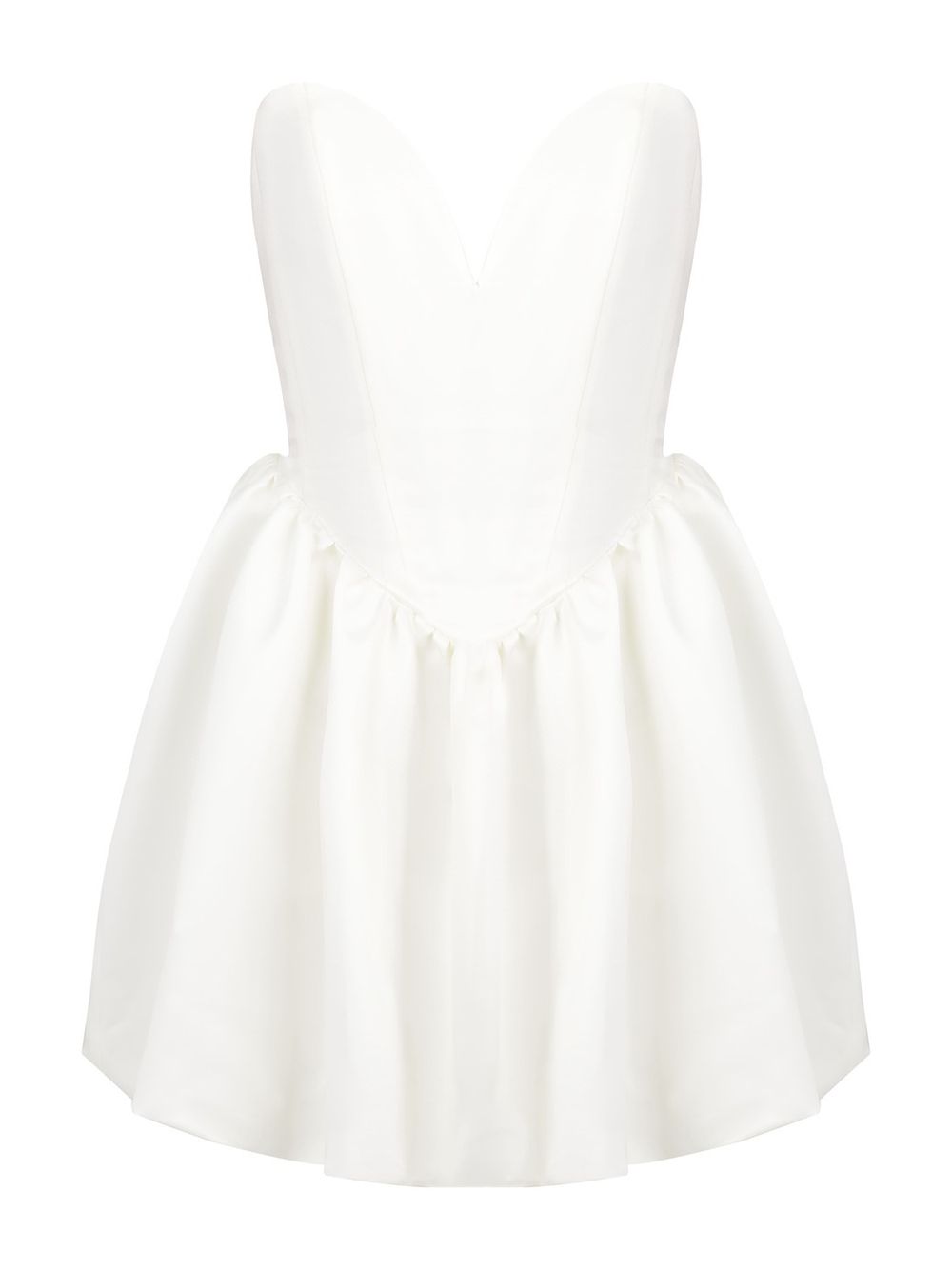 Платье мини Baby doll, белый