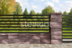 Архитектурный блок 500*200*200 Бурый камень (Stein Brown)