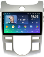 Магнитола для KIA Cerato 2 2008-2013 (климат, рамка серебро) - Teyes SPRO+ на Android 10, ТОП процессор, 4Гб+32Гб, 4G SIM-слот
