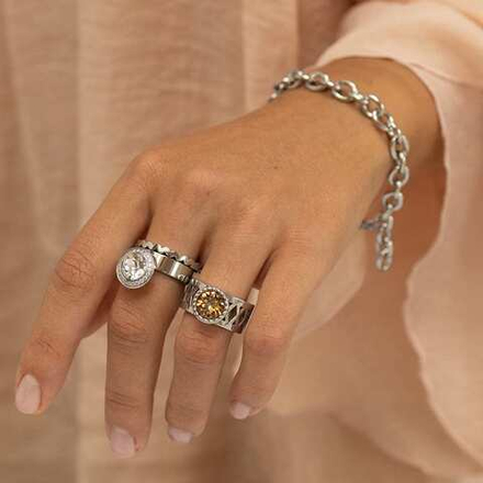 Браслет Qudo CERETO 20,5 cm Silver 102029/30-1700