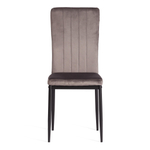 Стул VERTER (mod. 37-1) металл, флок, 47,8 х 41,5 х 97 см, Dark grey (темно-серый) HLR24 / черный