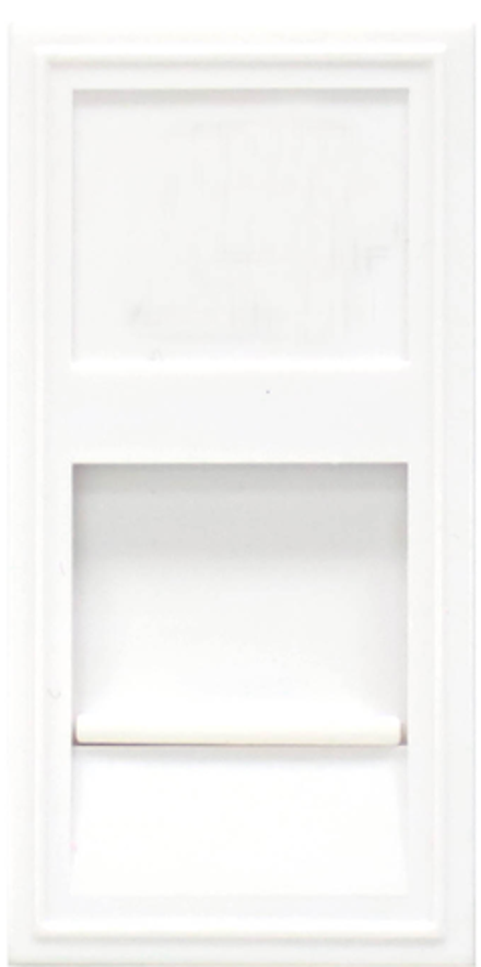 Розетка DEC RJ45 UTP кат.5e,  1мод.,  бел. (22.5х45мм)