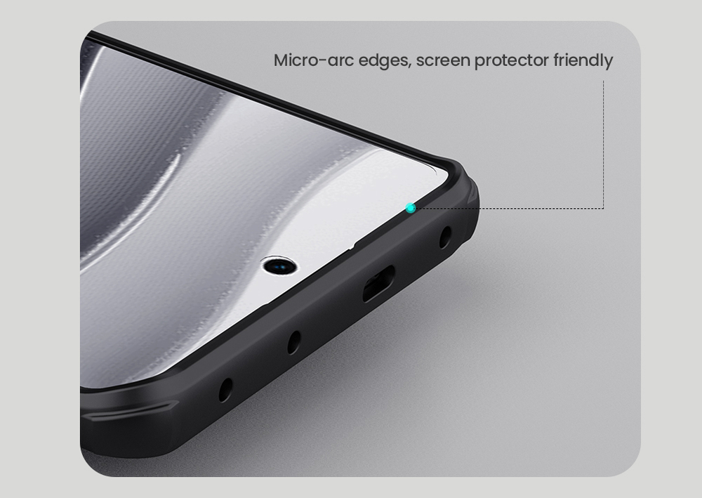 Чехол усиленный от Nillkin c встроенным круглым магнитом для Xiaomi Redmi Note 14 Pro+ 5G, серия Super Frosted Shield Pro Magnetic Case