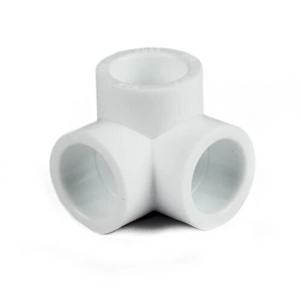 Тройник  PPR двухплоскостной 25, бел, РТП (31204)