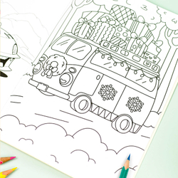 Книжка-раскраска для детей. Серия «Раскраски А5 с наклейками» МАШИНКИ