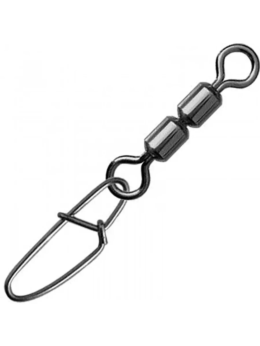 Карабин с вертлюгом для рыбалки SY-3036 №12 (упк. 8 шт.)
