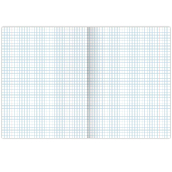 Тетрадь А5, 96 л., BRAUBERG, скоба, клетка, глянцевая ламинация, "Color Stripes", 404430
