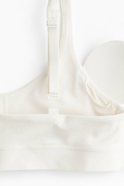 H&M Спортивный топ DryMove, цвет слоновой кости