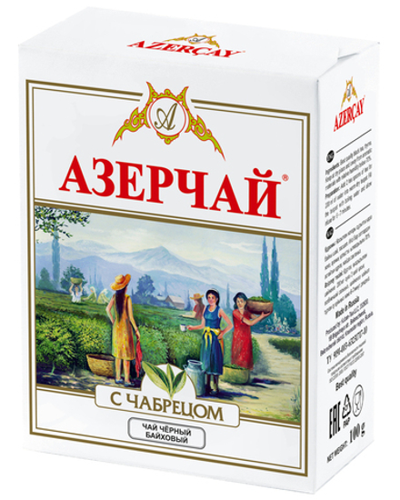 Чай Azercay черный с чабрецом крупнолистовой, 100 гр