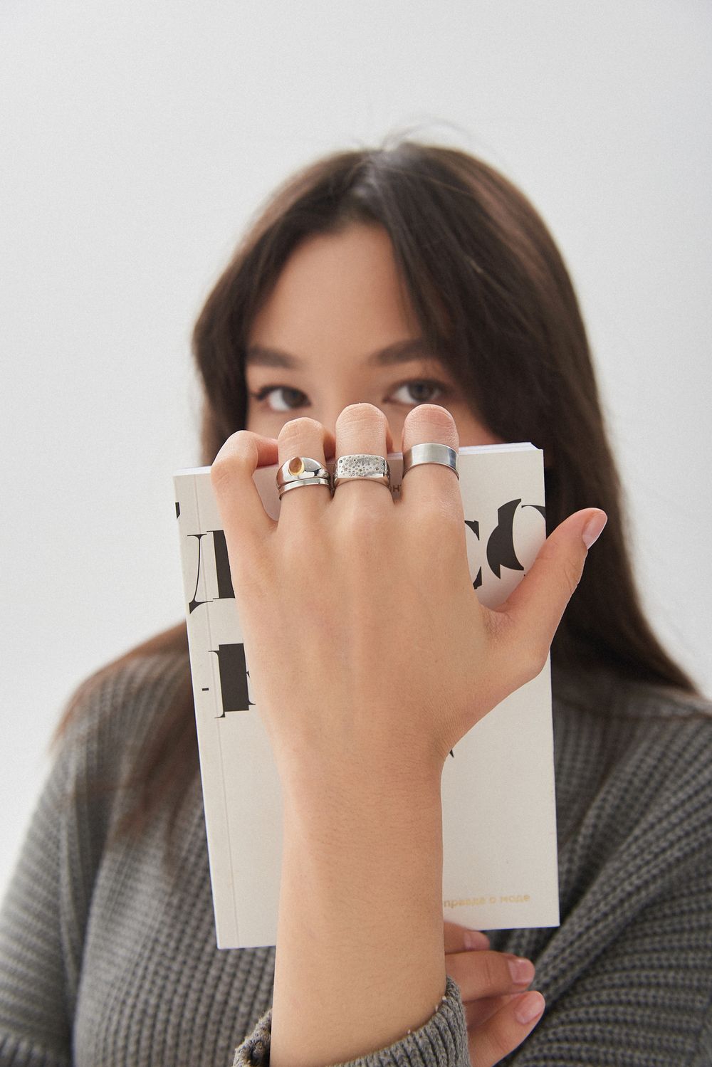 Кольцо 7 Crystals с топазом и хризолитом