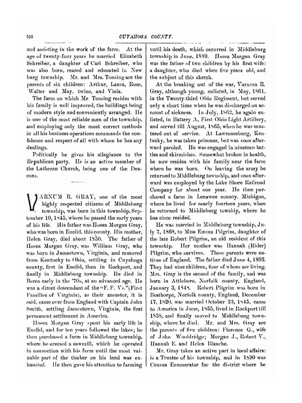 Memorial record of the county of Cuyahoga and city of Cleveland, Ohio. Part 2 | Lewis Publishing