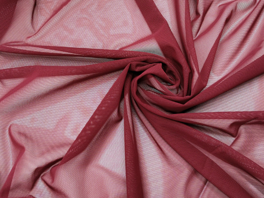 _Эластичная сетка, премиум-класс, бургунди (винный), 80г/м2, Lauma (Арт: ESP-1006)