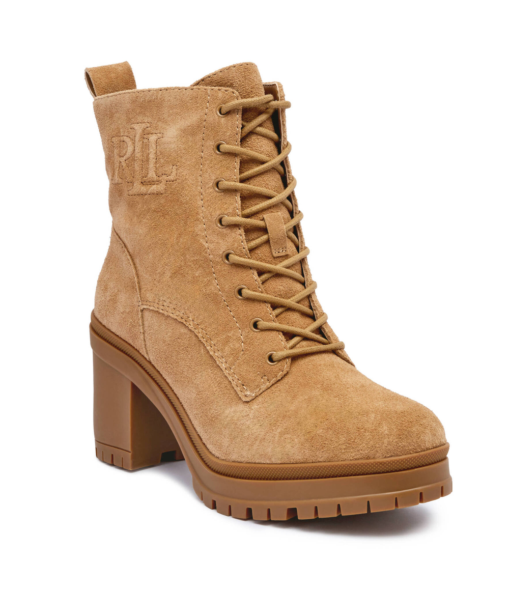 Ботильоны на каблуке LAUREN RALPH LAUREN - коричневый(802942568)