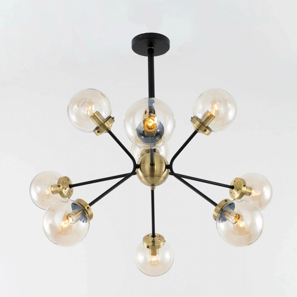 Citilux Планета CL105295 Люстра на штанге Бронза