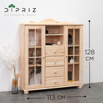 Сервант шкаф деревянный Бритта